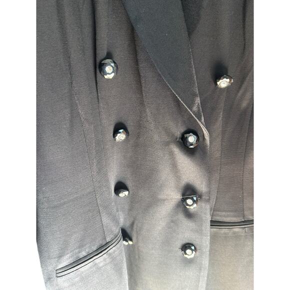 Vintage Danny & Nicole Women's Plus 16 Power 80s Double Breasted Blazer Dress - Picture 5 of 16